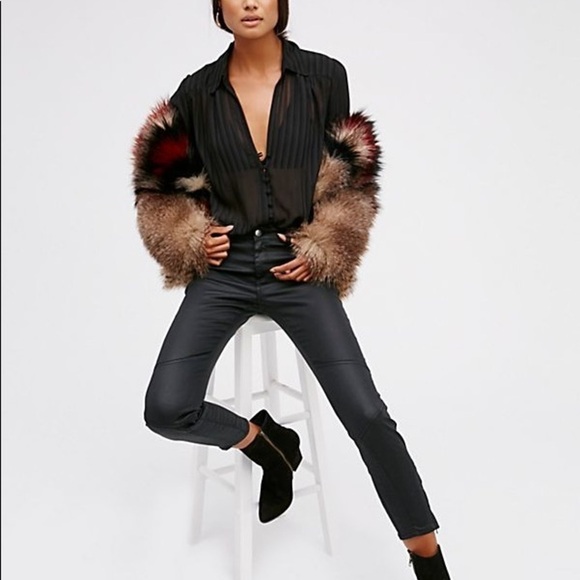 Free People Zee Gee Why Biker Jeans - Picture 1 of 8